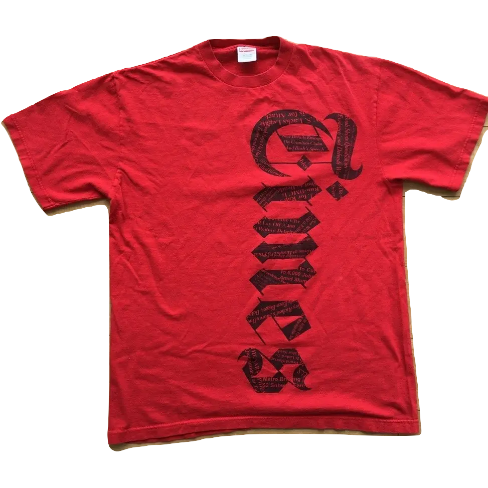 Supreme Hard Times Tee - Red Supreme
