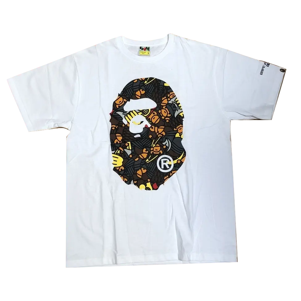 A Bathing Ape Kyoto Exclusive Big Ape Tee - White - Used Bape