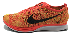 Nike Flyknit Racer - Bright Crimson/Black Volt