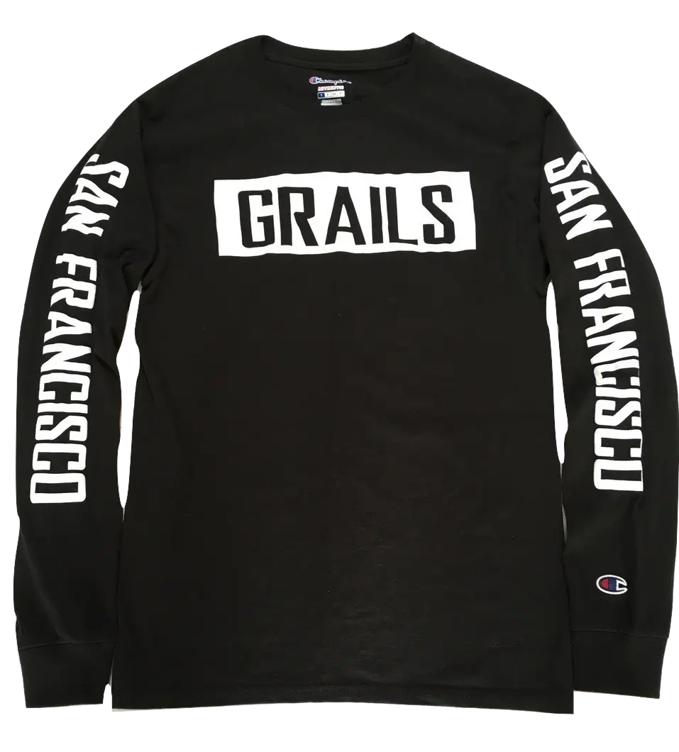 grails SF X Champion Long Sleeve - Black grails sf