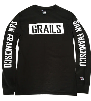 grails SF X Champion Long Sleeve - Black grails sf