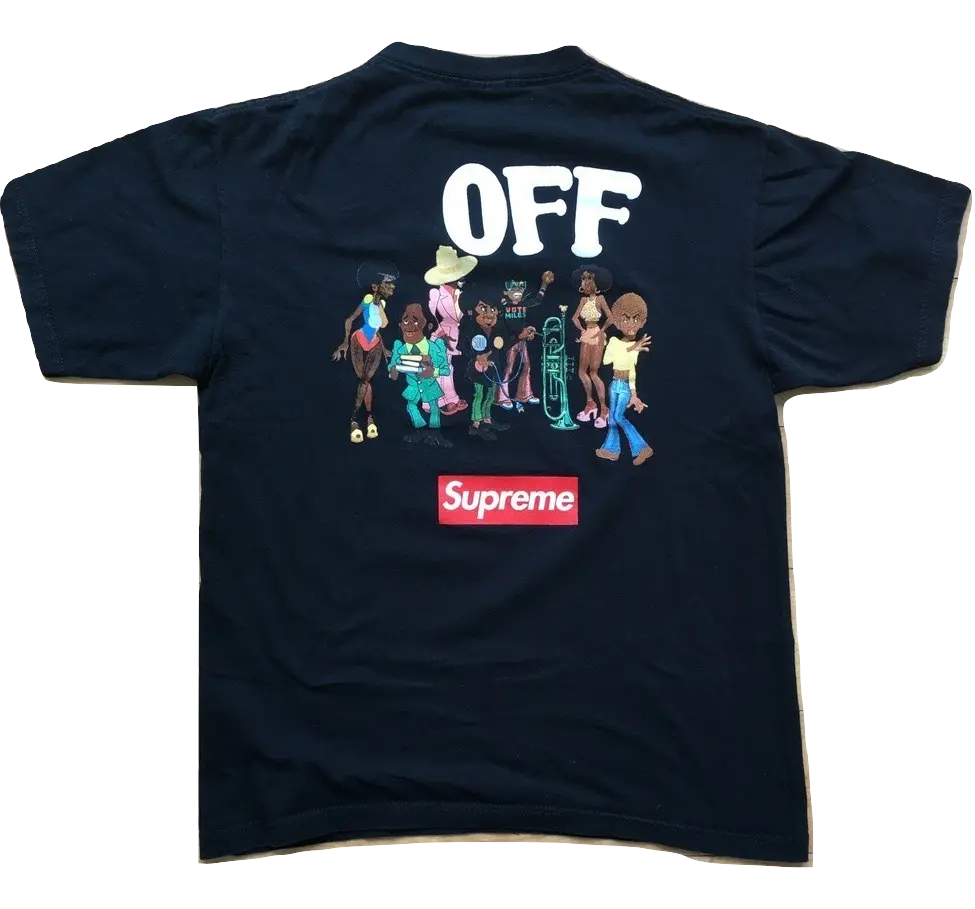 Supreme Miles Davis On The Corner Tee - Black Supreme