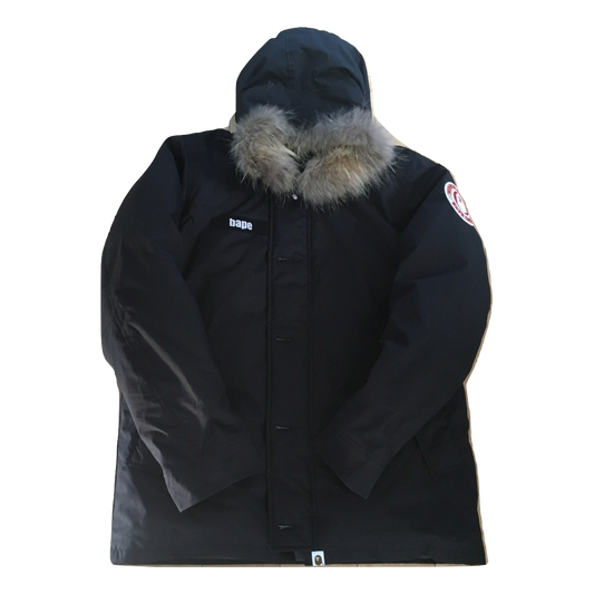 A Bathing Ape Bape Fur Down Jacket - Used