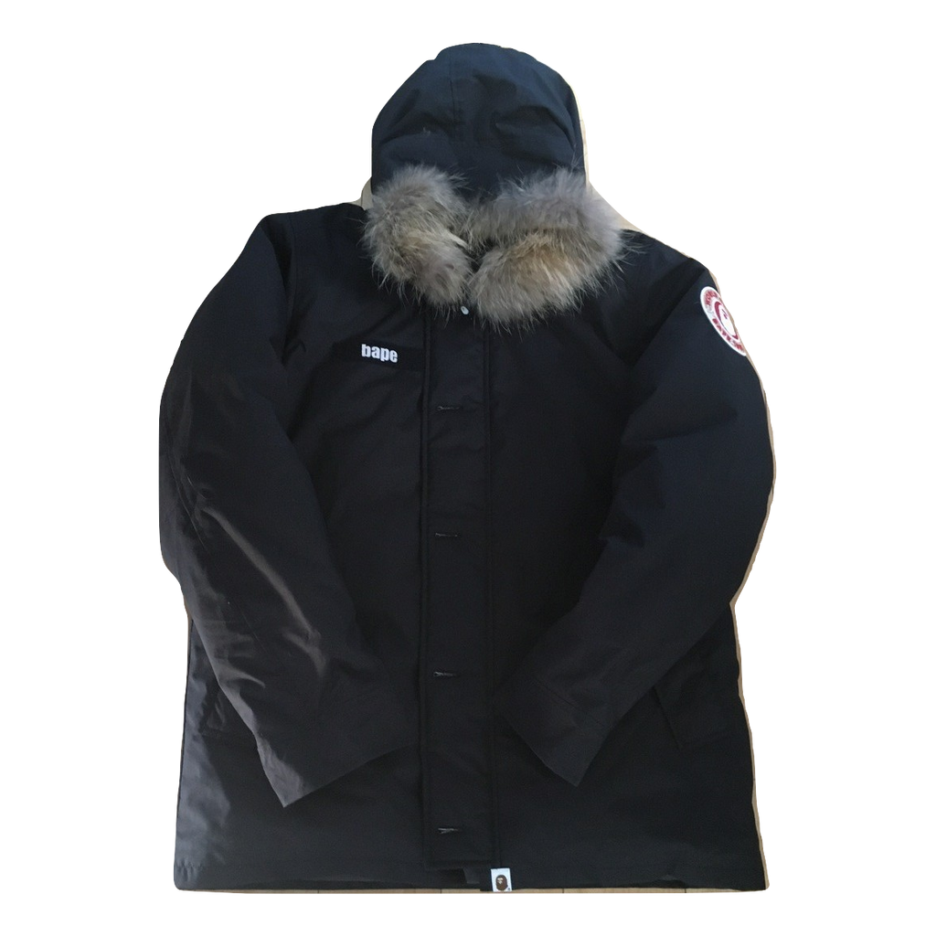 A Bathing Ape Bape Fur Down Jacket - Used