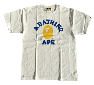 Bape Colors College Tee - White/Yellow