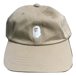 Bape Ape Logo Dad Cap - Khaki