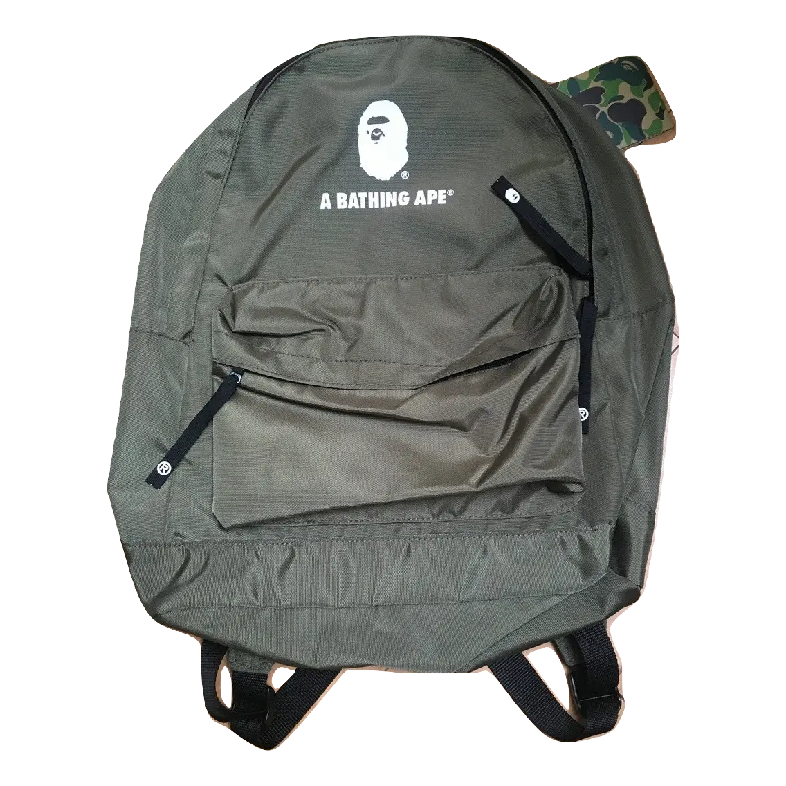 Bape Happy New Year Backpack - Olive Bape