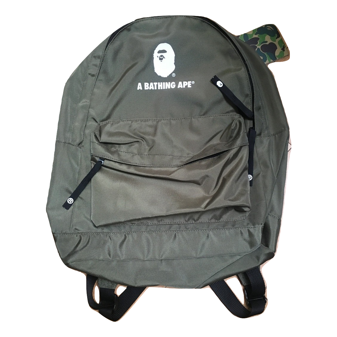 Bape Happy New Year Backpack Olive Grails SF