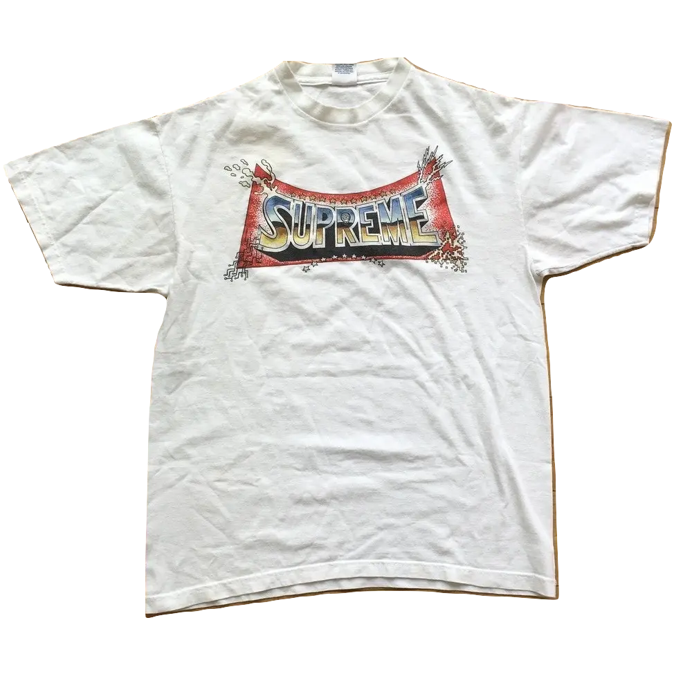 Supreme x Pedro Bell Blockbuster Tee - White Supreme