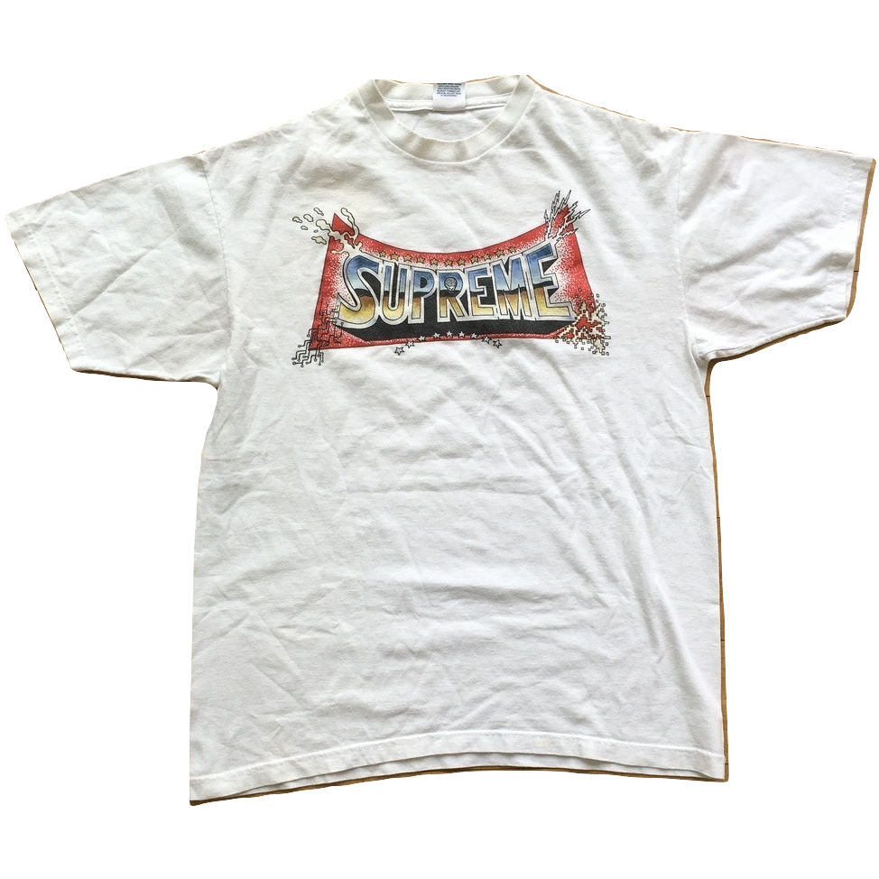 Supreme x Pedro Bell Blockbuster Tee - White - Used