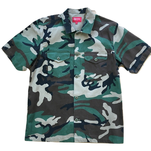 Supreme Woodland Camo Short Sleeve Shirt - Camo
