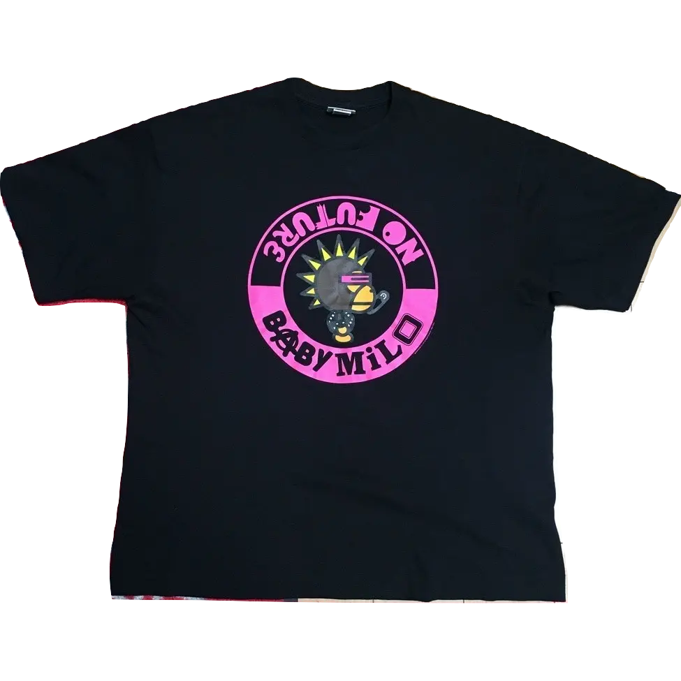 A Bathing Ape Baby Milo No Future Tee - Black Bape
