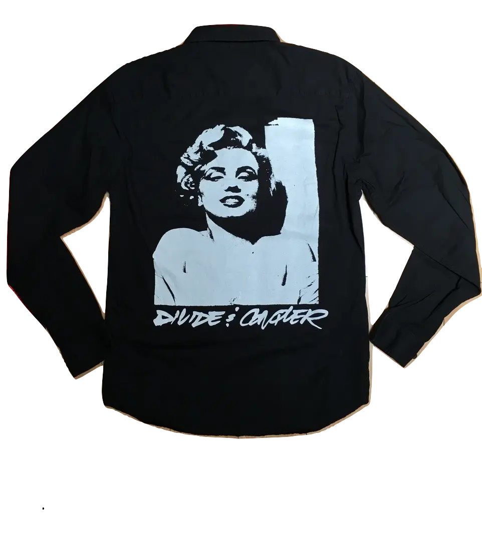 Supreme Divide And Conquer Button Up Shirt - Black Supreme