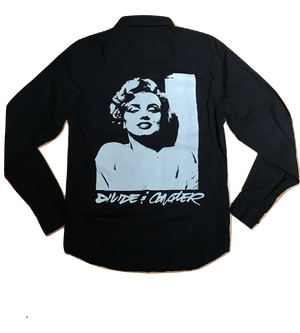 Supreme Divide And Conquer Button Up Shirt - Black Supreme