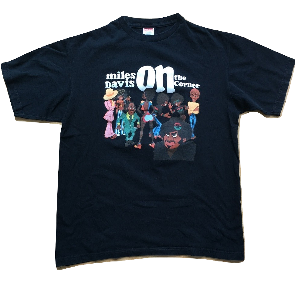 Supreme Miles Davis On The Corner Tee - Black