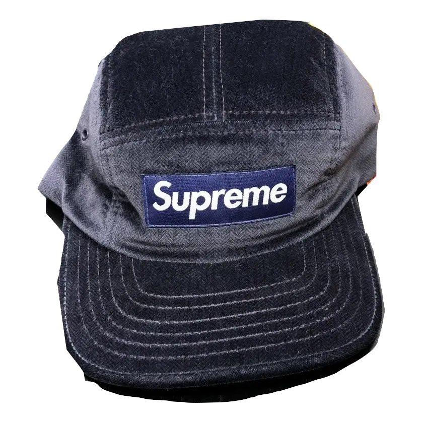 Supreme Velvet Box Logo Hat - Purple - Used Supreme