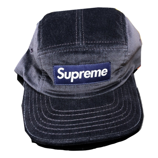 Supreme Velvet Box Logo Hat - Purple - Used