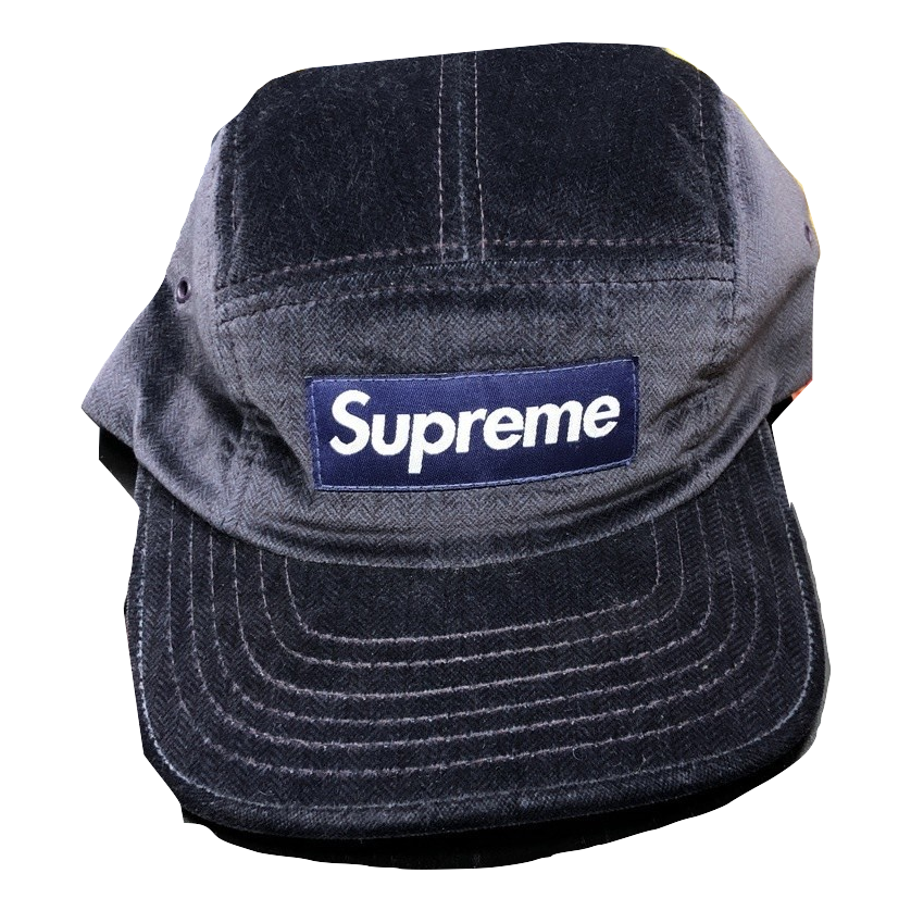 Supreme Velvet Box Logo Hat - Purple - Used