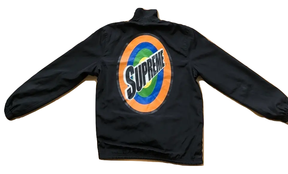 Supreme Tide Logo Coach Jacket - Black - Used Supreme