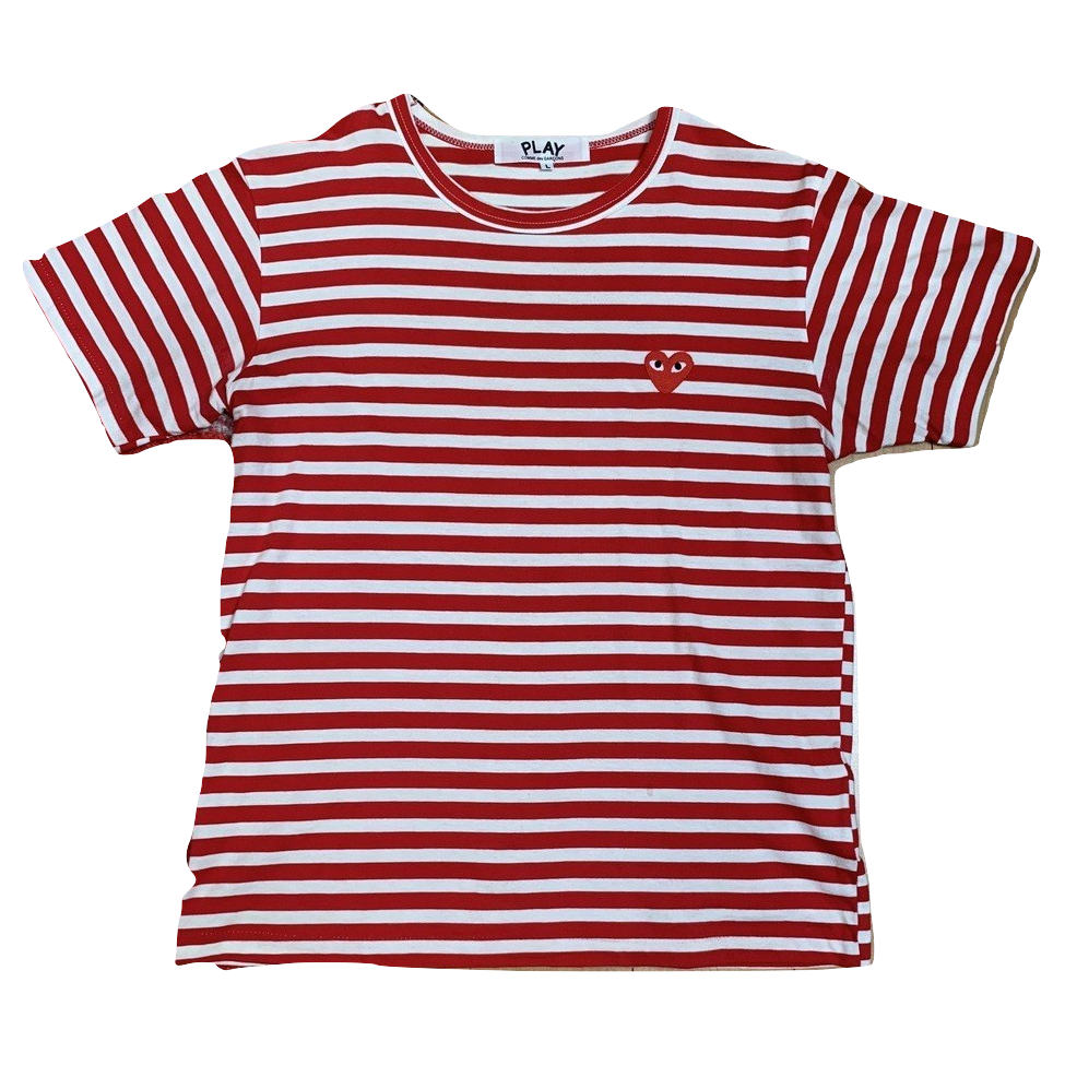 Comme Des Garcon Striped Shirt - Red