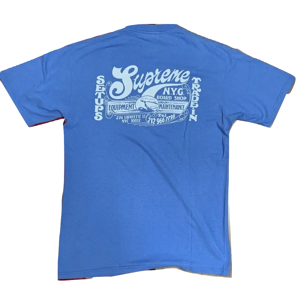 Supreme Board Shop Tee - Blue Supreme