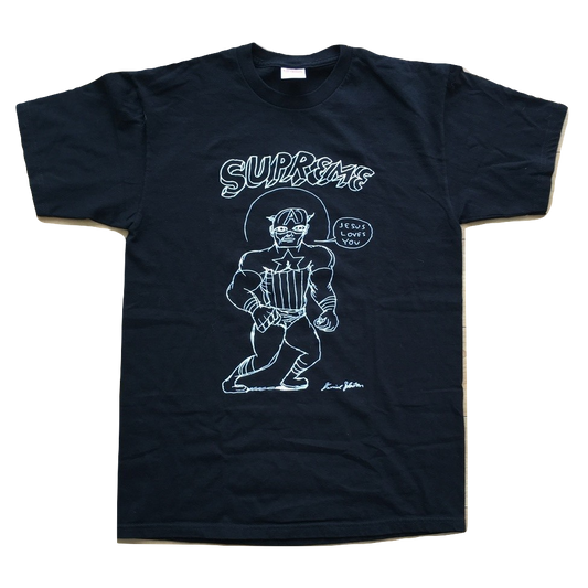 Supreme x Daniel Johnston Jesus Loves You Tee - Black - Used