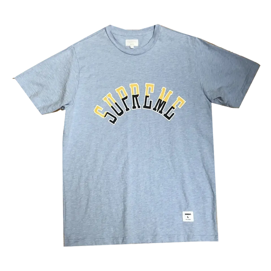 Supreme Split Arc Logo Tee - Light Blue Supreme