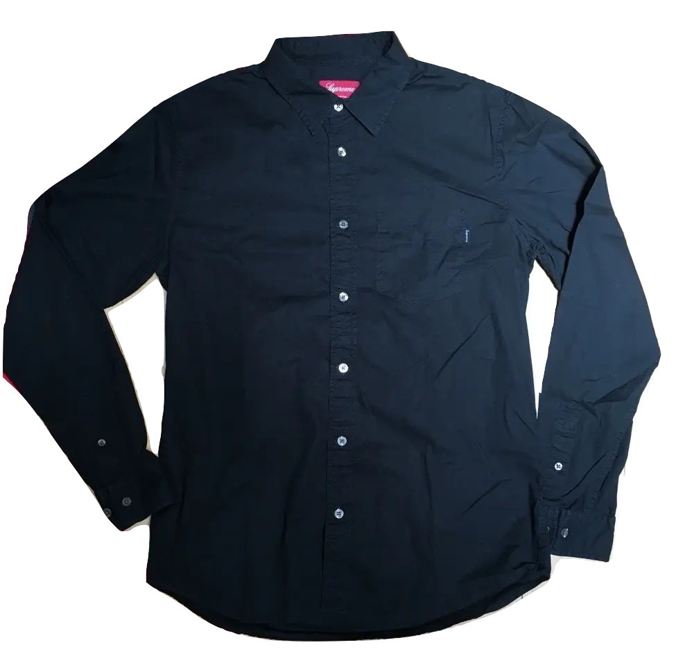 Supreme Divide And Conquer Button Up Shirt - Black Supreme