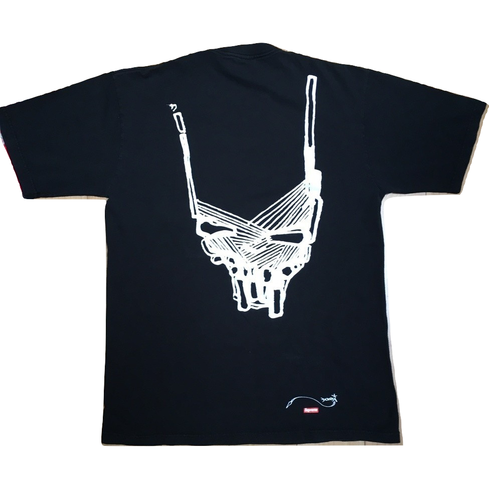 Supreme x Dondi White Skull Pocket Tee - Black - Used