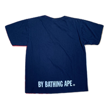 A Bathing Ape Bicolor Ape Face Tee - Navy/White