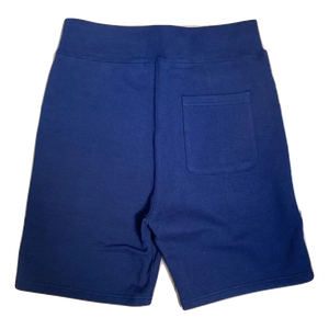 A Bathing Ape Shark Split Sweat Shorts - Navy/Yellow Camo Bape