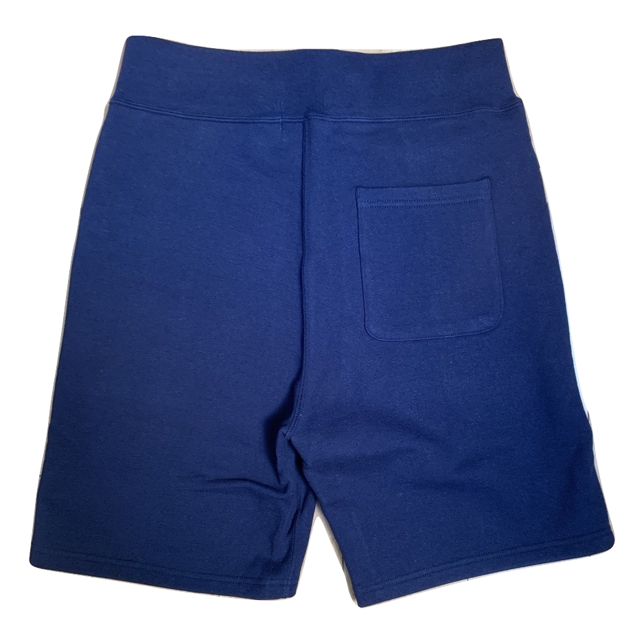 A Bathing Ape Shark Split Sweat Shorts - Navy/Yellow Camo