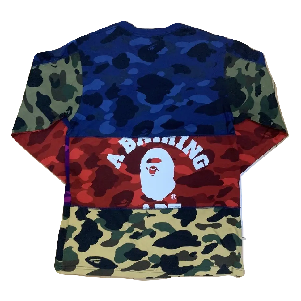 Bape Mix Camo Long Sleeve - Multi Bape