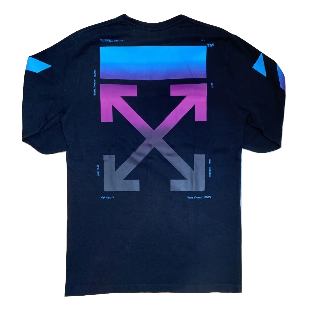 Off-White Diagonal Gradient Long Sleeve - Black OFF-WHITE