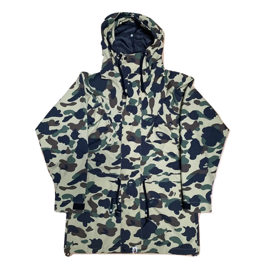 A Bathing Ape Snowboard w/ Waist Drawstring Jacket - Yellow Camo Bape