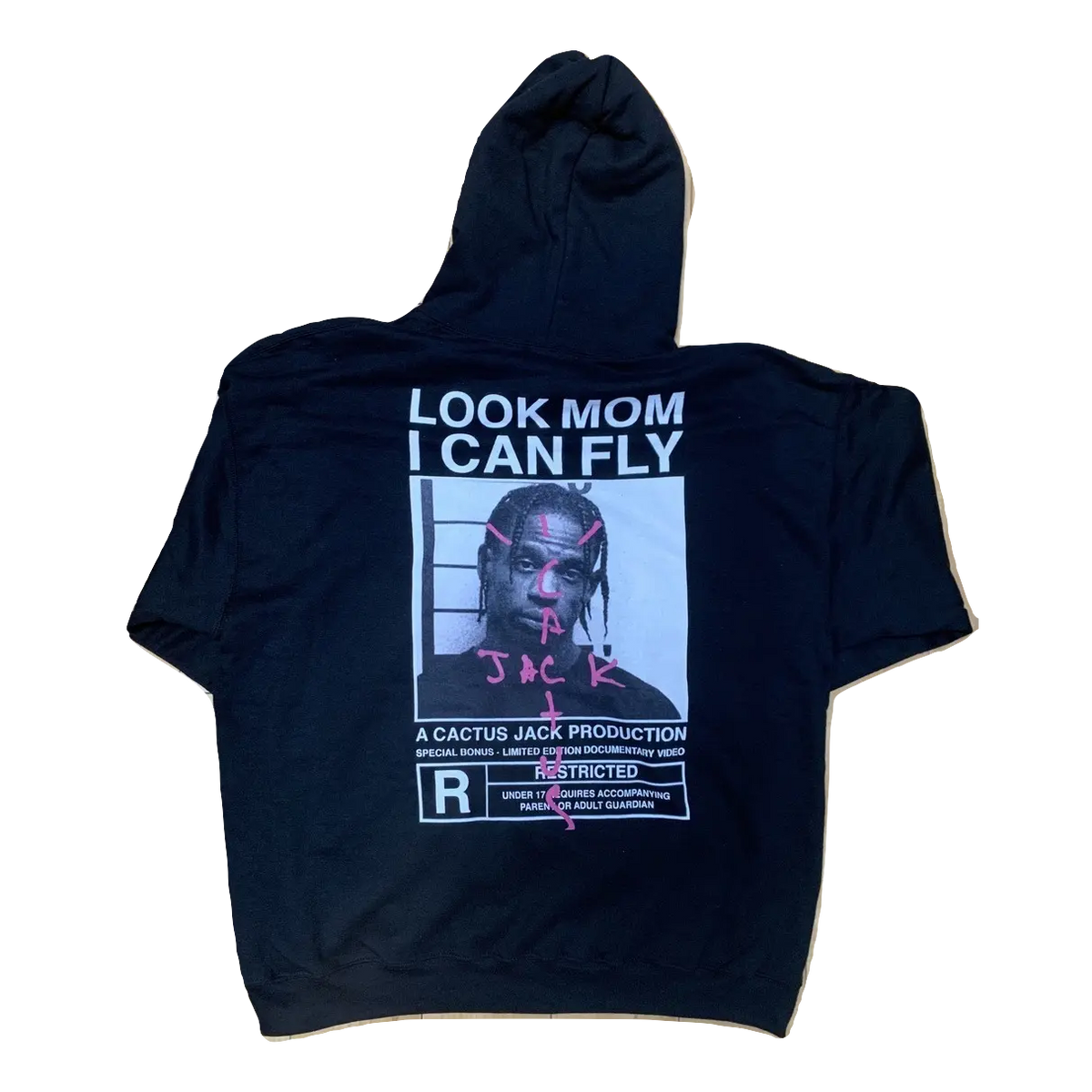 Travis Scott Rated R Custom Hoodie - Black Travis Scott