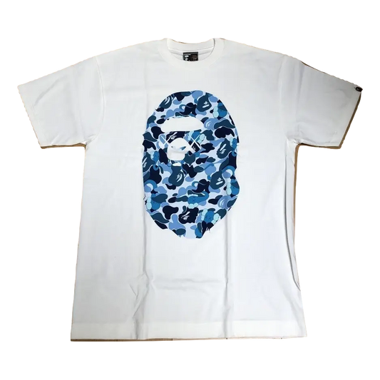 A Bathing Ape x Kaws Ape Head Tee - White Bape