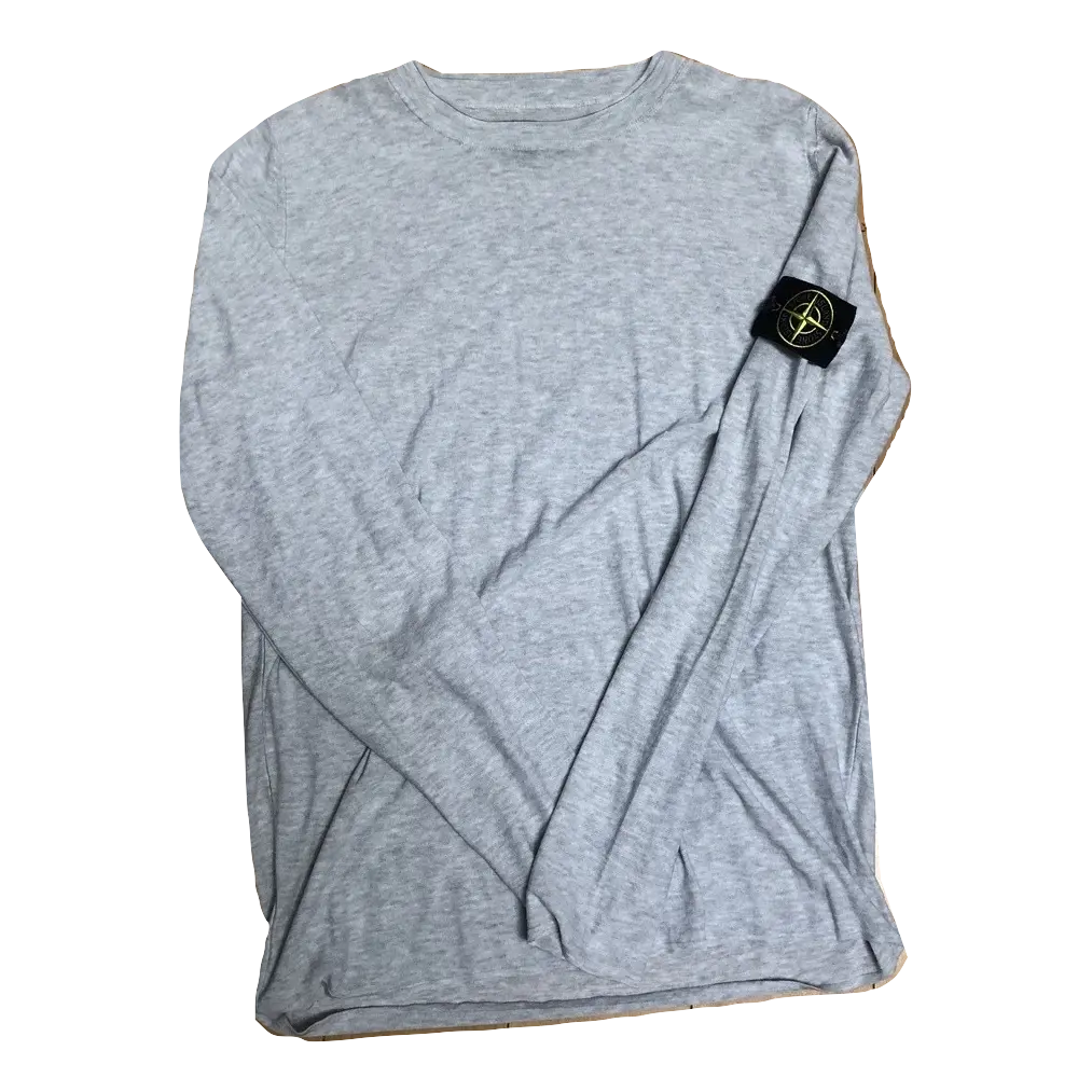 Stone Island Badge L/S - Gray Stone Island
