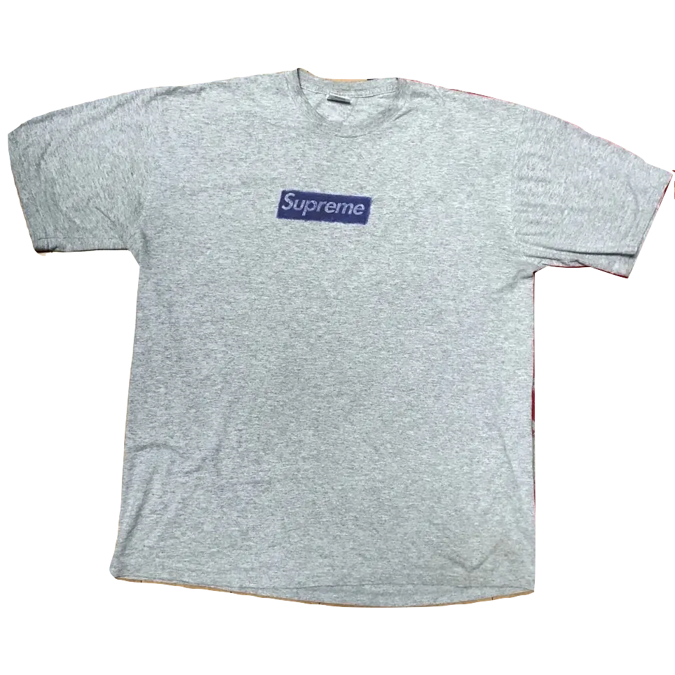 Supreme Molodkin Box Logo Tee - Grey Supreme