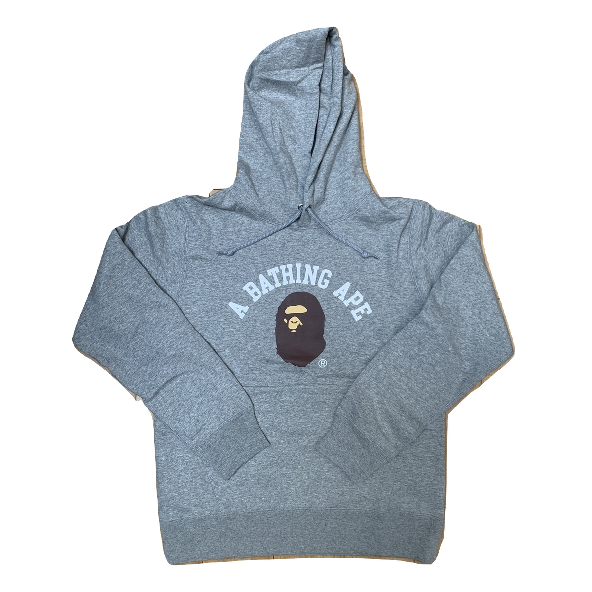 A Bathing Ape Happy New Year Hooded Sweatshirt 2020 - Gray - Used Bape