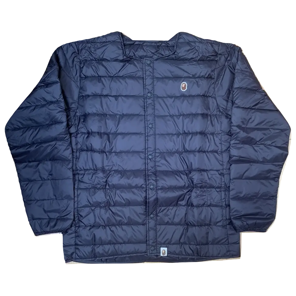 Bape happy new year light down jacket black hot sale