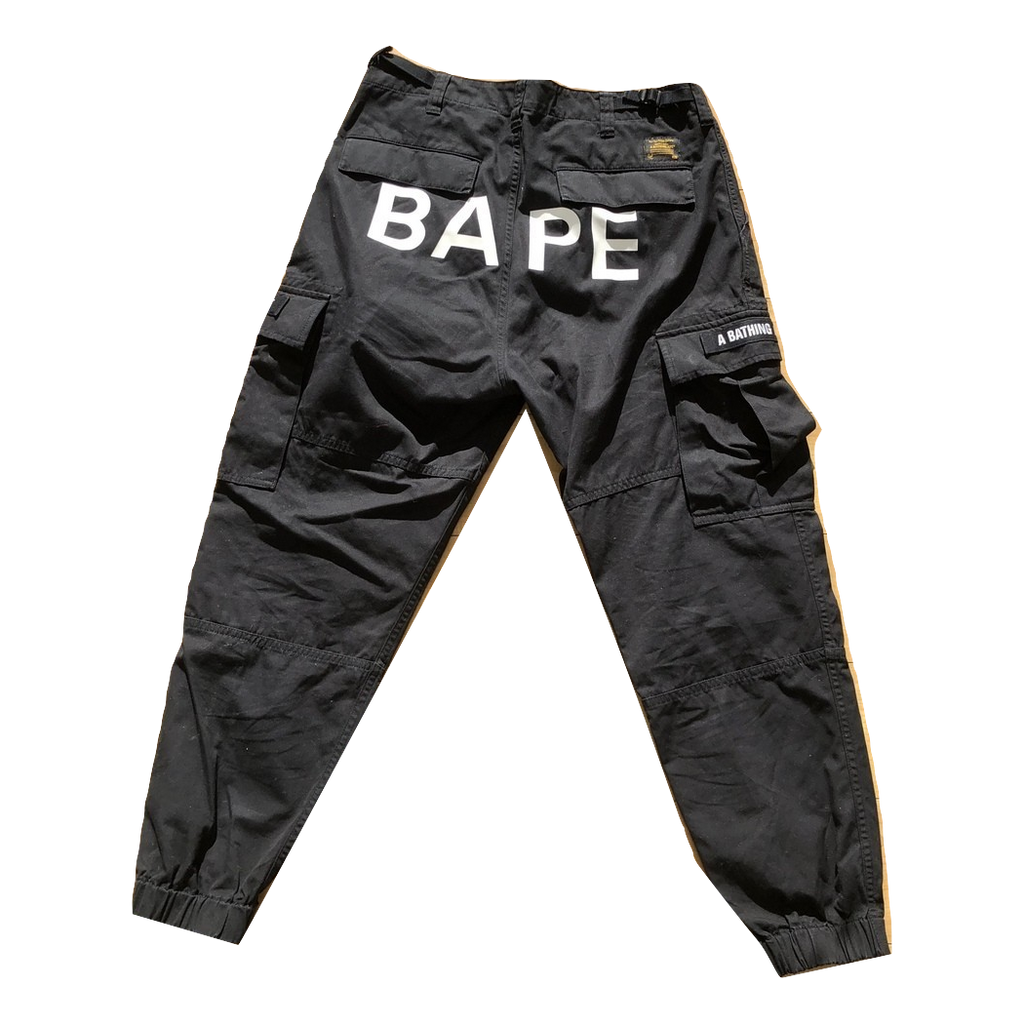 A Bathing Ape Cargo Pants - Black - Used