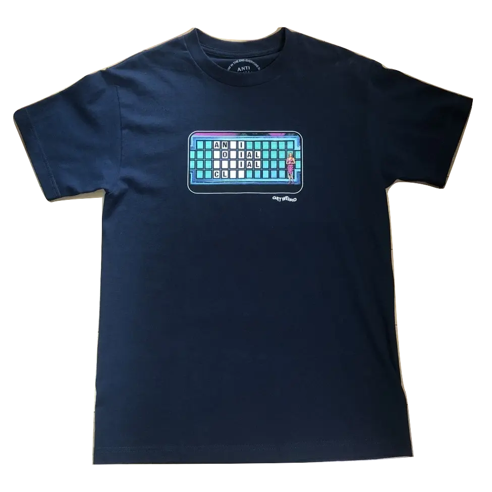 Anti Social Social Club Jeopardy Tee - Navy - Used Anti Social Social Club