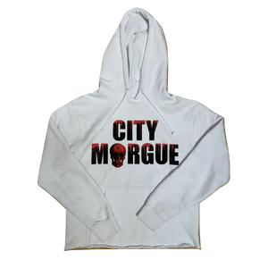 City Morgue x VLone Dogs Cropped Hoodie - White VLone