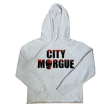 City Morgue x VLone Dogs Cropped Hoodie - White