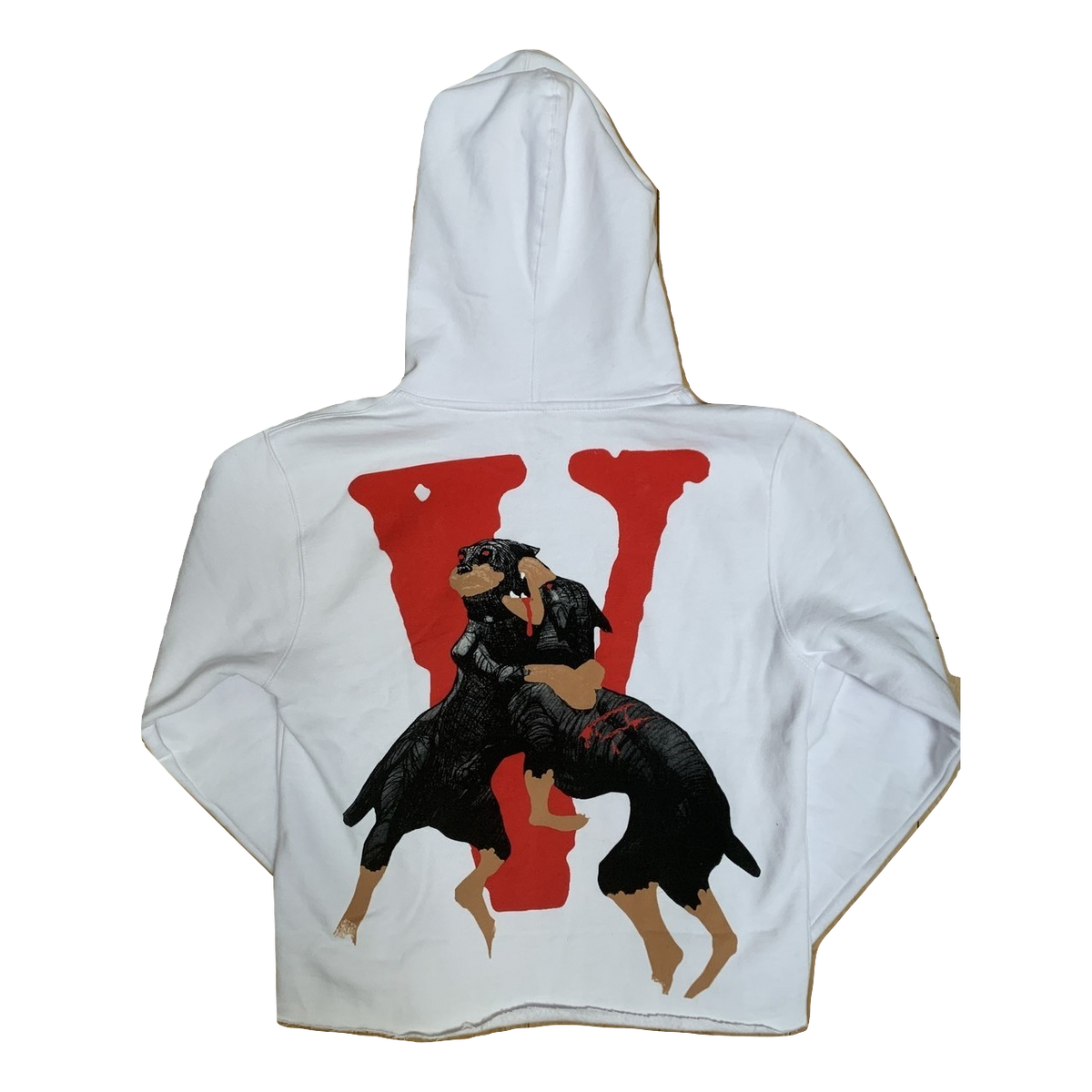 City Morgue x VLone Dogs Cropped Hoodie - White VLone