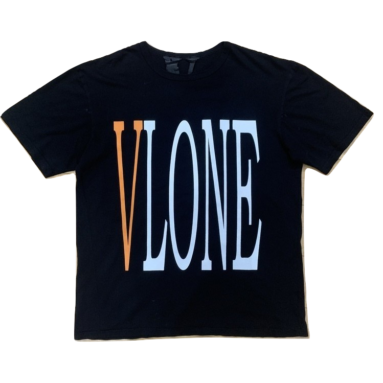 VLone Staple Tee - Black/Orange