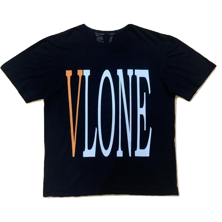 VLone Staple Tee - Black/Orange - Used