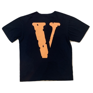 VLone Staple Tee - Black/Orange - Used VLone