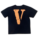 VLone Staple Tee - Black/Orange - Used